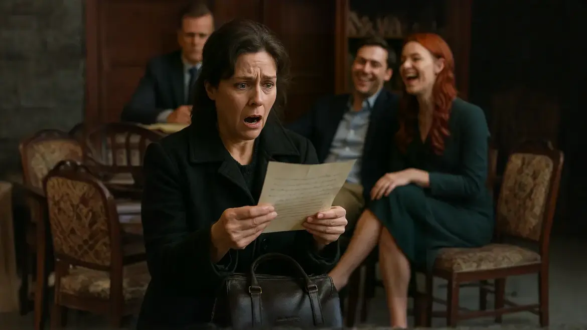 Betrayed Wife Stunned at Will Reading as Husband and Girlfriend Mock Her! Her Mother-in-Law Left Just a Mysterious Letter… She Read It and Nearly Fainted!