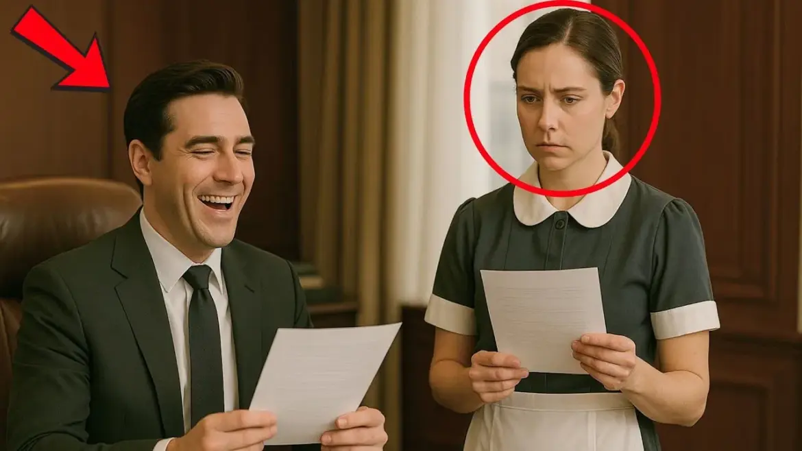 The millionaire scoffed: ‘Translate this and my salary is yours’… the maid answered and stunned him!