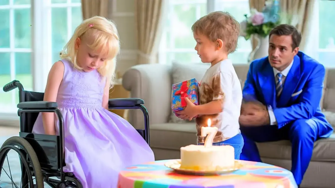 No one went to the CEO’s paralyzed daughter’s seventh birthday party until a poor boy asked, «Can I join you?» And their lives changed forever that day.